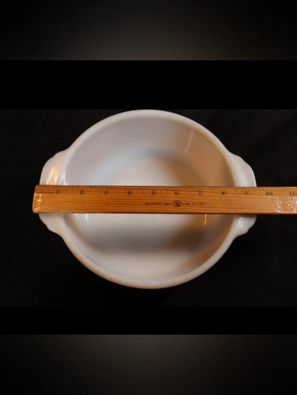 Vintage Fire King # 467 Peach Luster 1 ½“ Qt Round Baking Dish No Lid